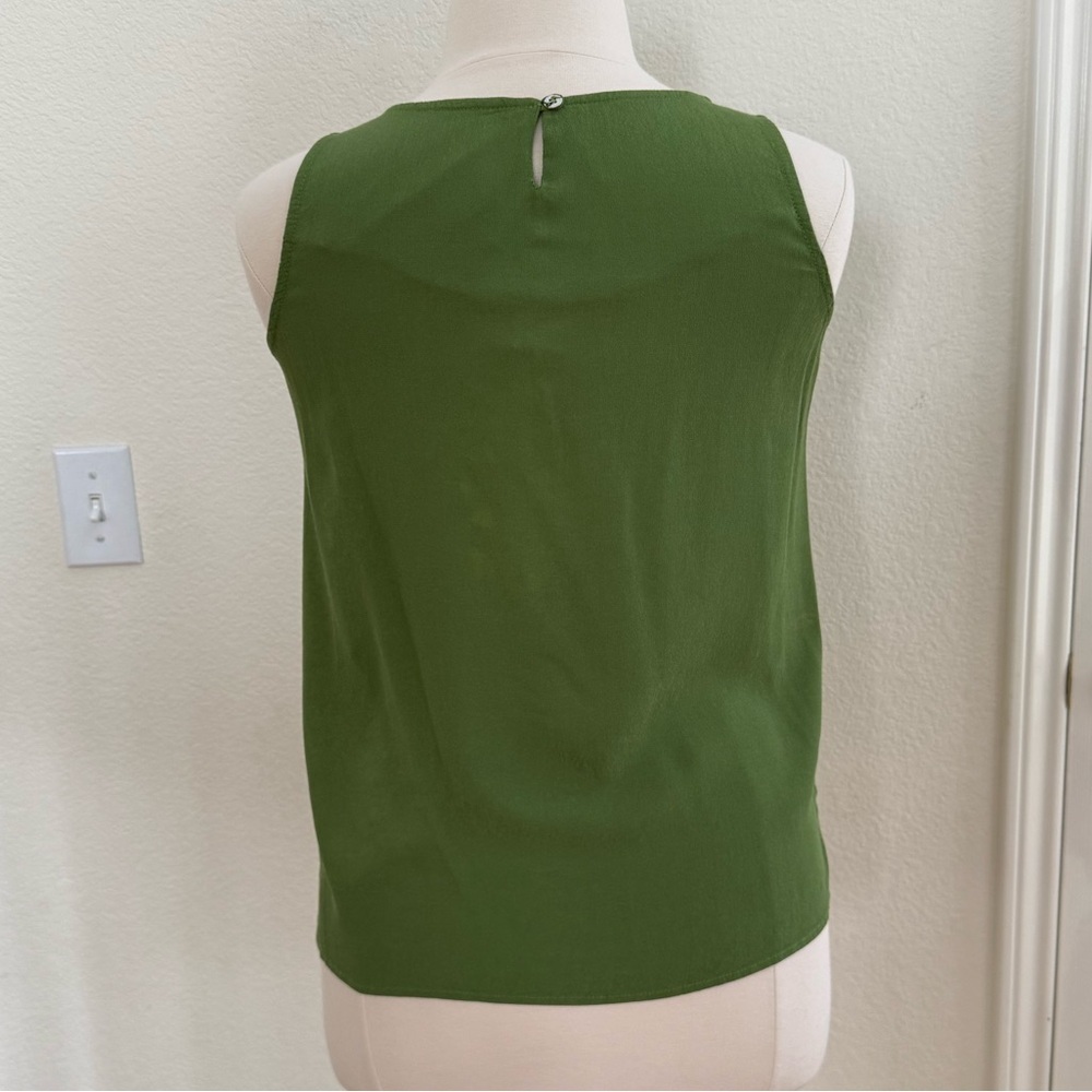 Lime Green Sleeveless Women's Top - Picture 3 of 5